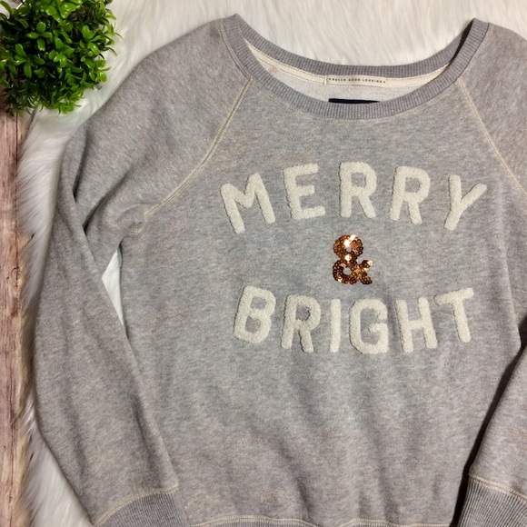American Eagle Outfitters Sweaters - AE | Merry & Bright Sparkle Sweatshirt